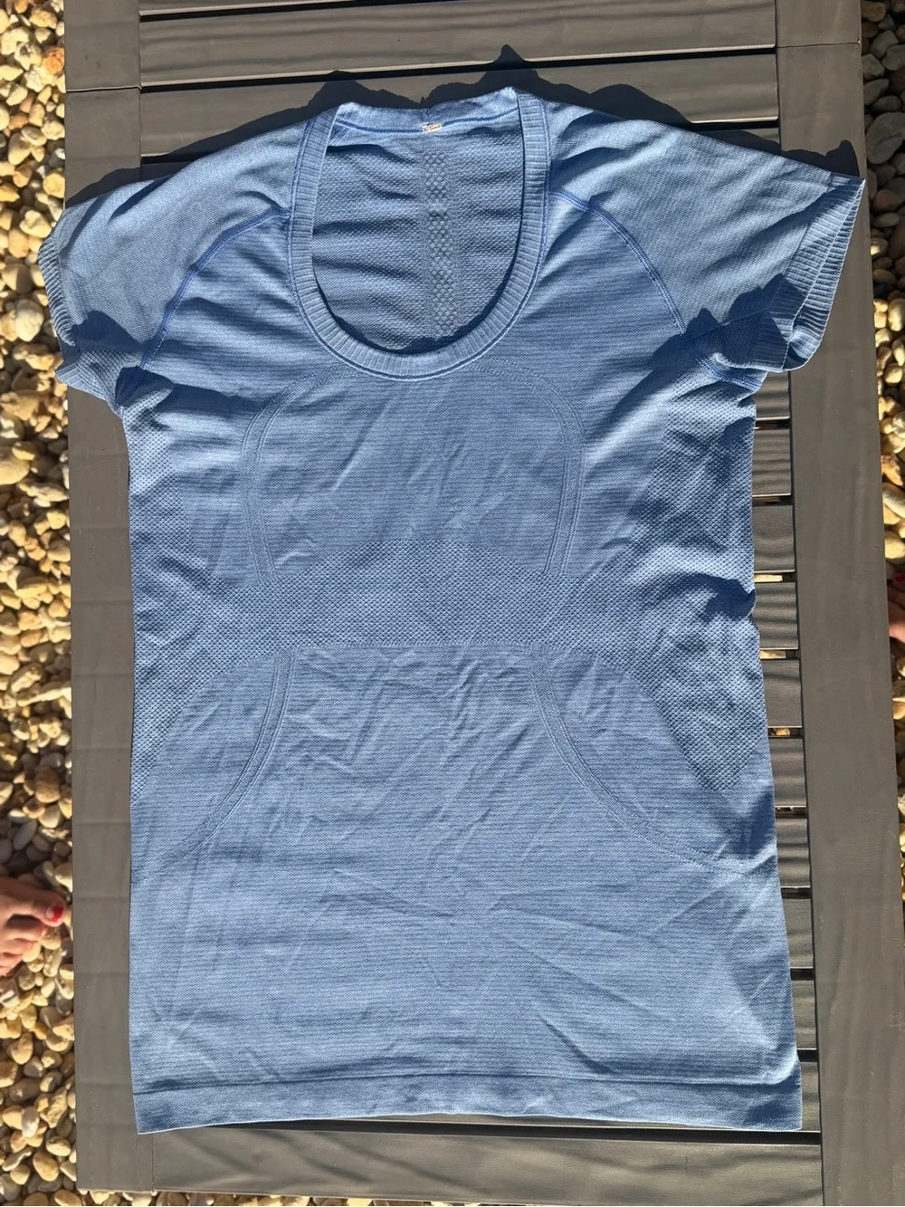 lululemon athletica Short Sleeve Scoop Neck Top - Light Blue